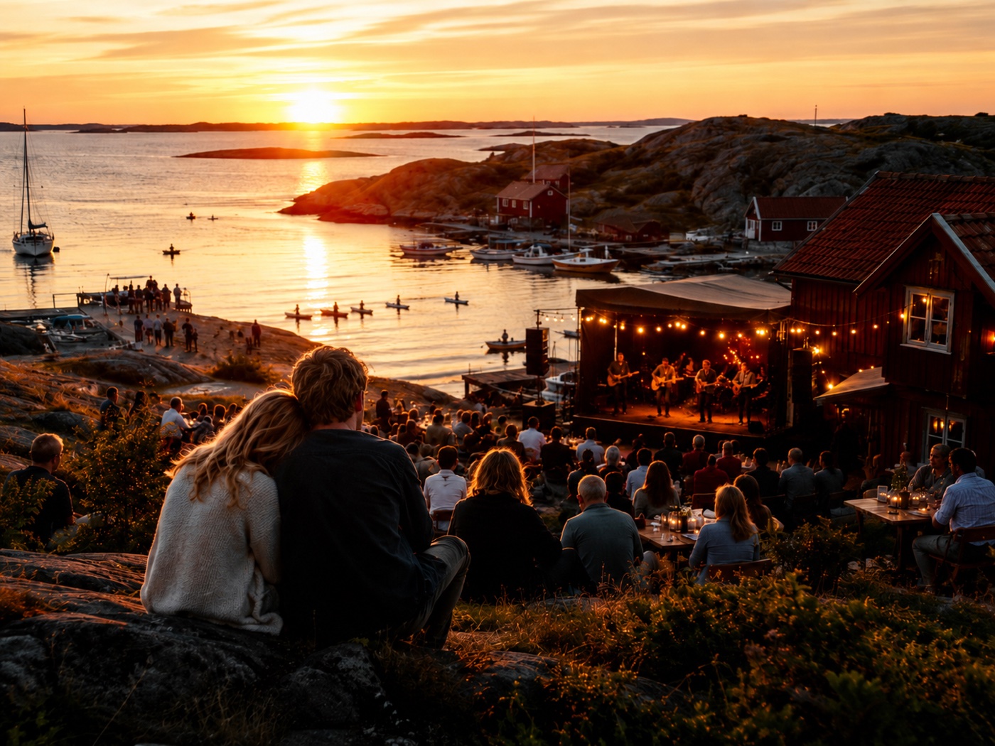 Solnedgångskonsert i skärgården